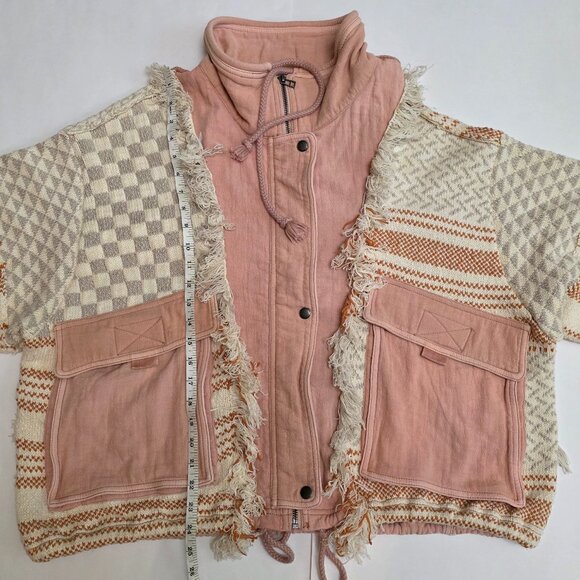 Free People Everything Nice Jacket in Sugar Rose Combo - Picture 14 of 16